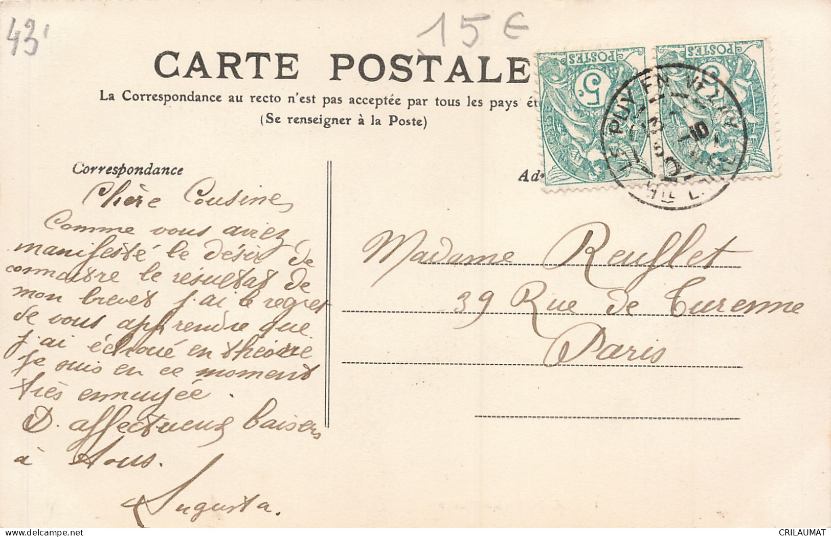 43-LE PUY-N°T5313-G/0093 - Le Puy En Velay