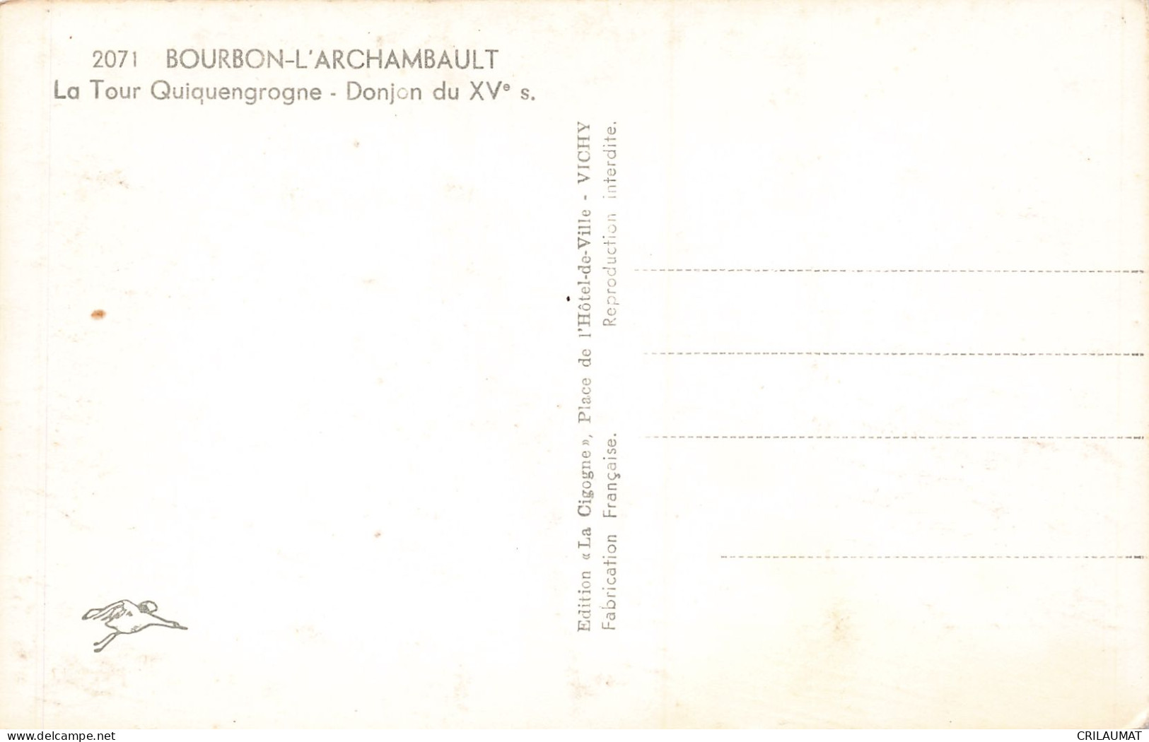 03-BOURBON L ARCHAMBAULT-N°T5313-G/0053 - Bourbon L'Archambault