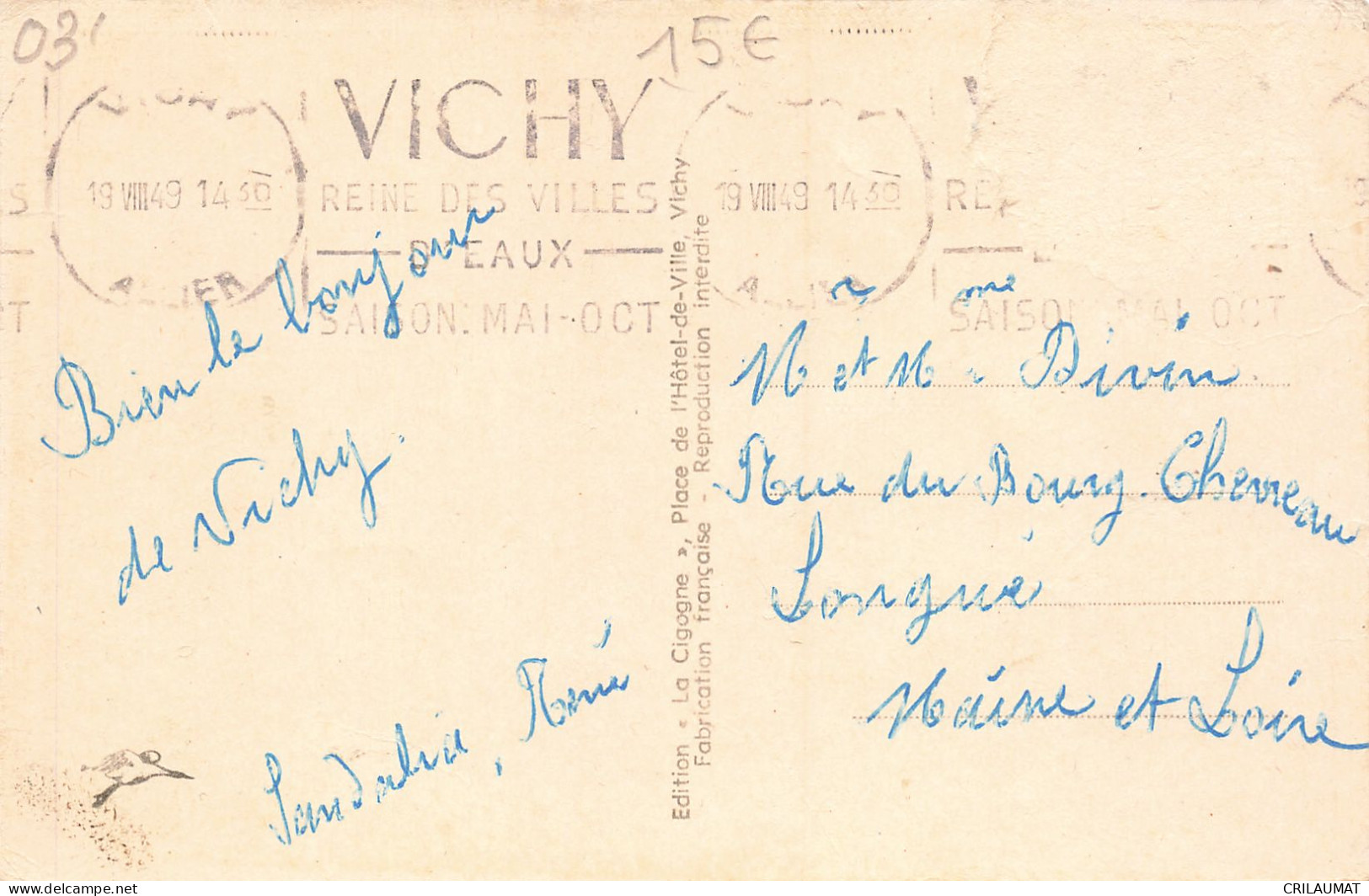 03-VICHY-N°T5313-F/0227 - Vichy