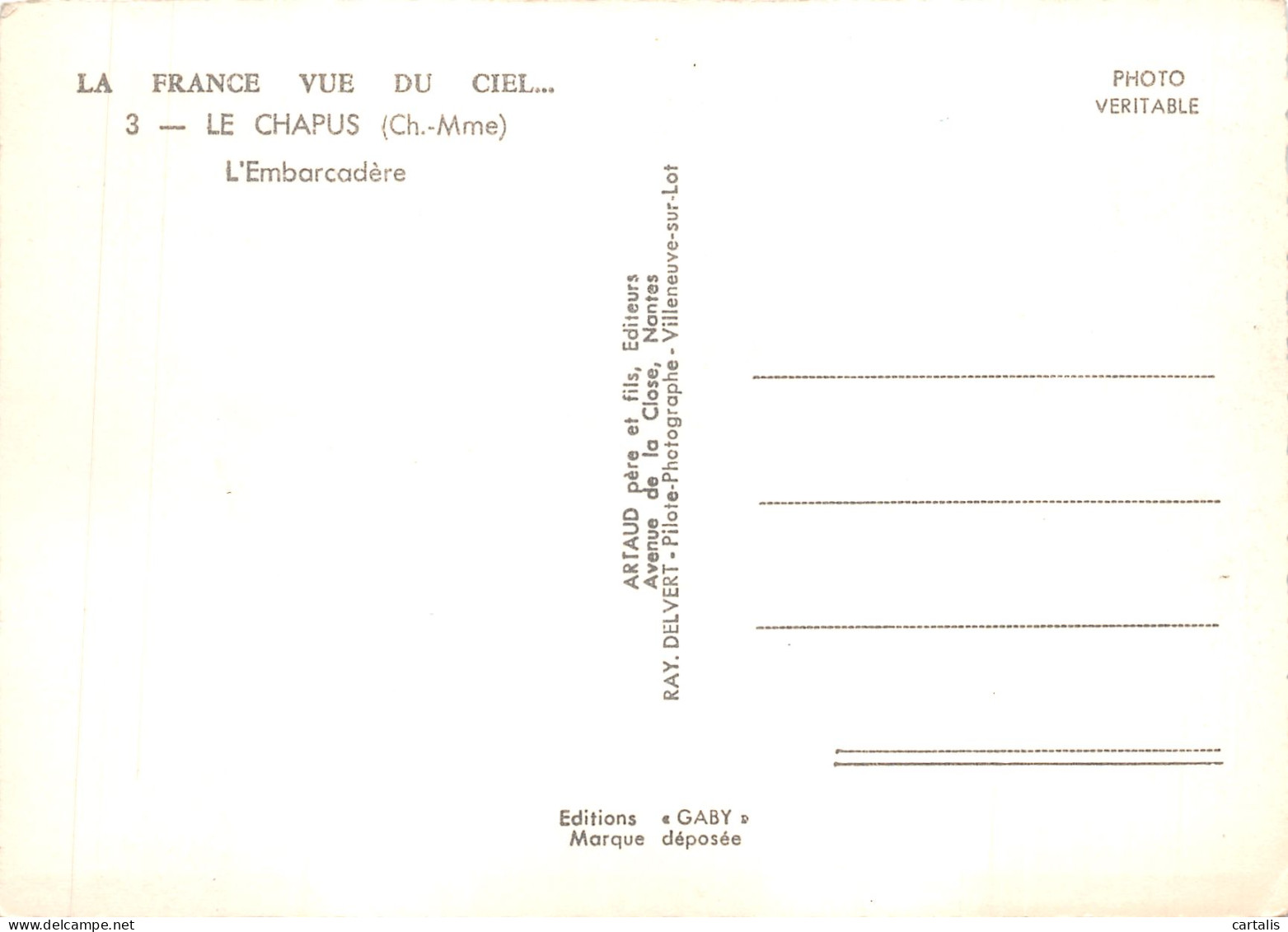 17-LE CHAPUS-N 597-C/0221 - Sonstige & Ohne Zuordnung