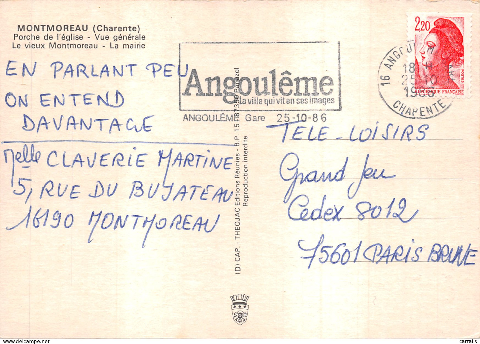 16-MONTMOREAU-N 597-C/0117 - Other & Unclassified