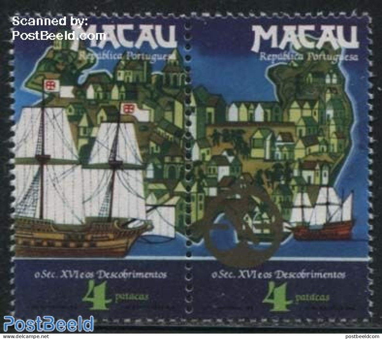 Macao 1983 Discoveries 2v [:], Mint NH, History - Transport - Various - Explorers - Ships And Boats - Maps - Neufs