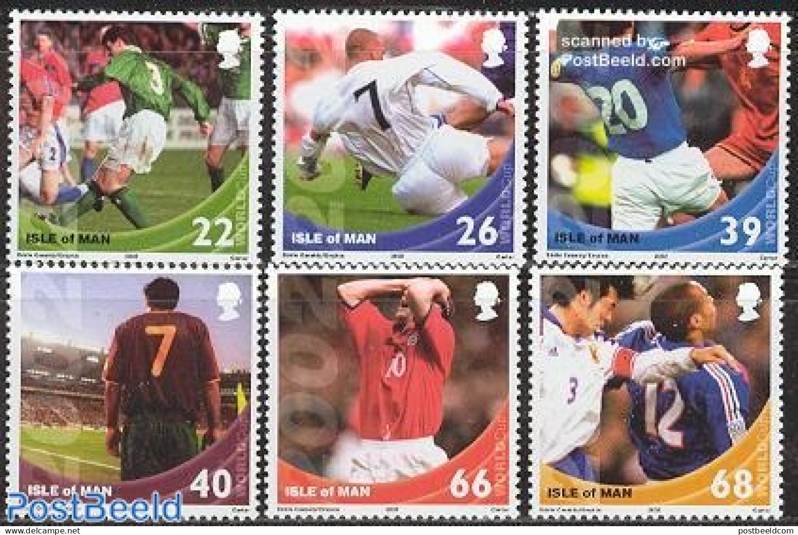 Isle Of Man 2002 World Cup Football 6v, Mint NH, Sport - Football - Man (Eiland)