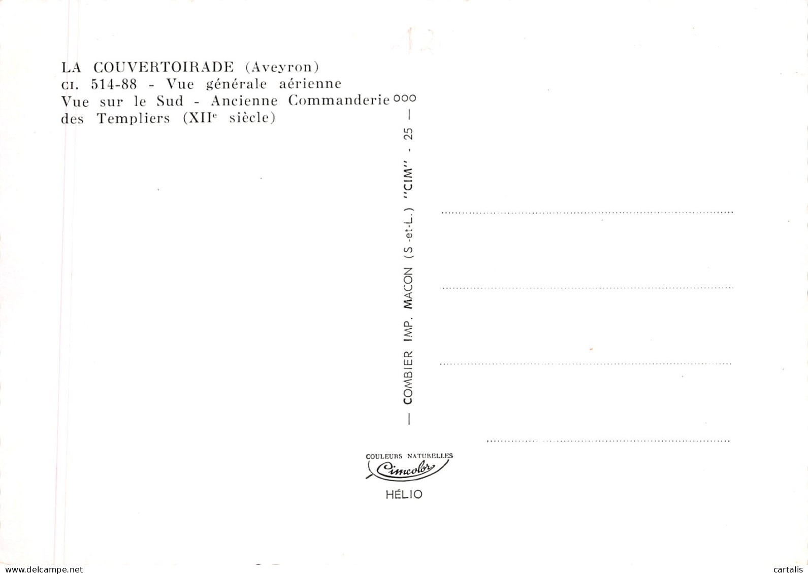 12-LA COUVERTOIRADE-N 597-A/0081 - Other & Unclassified