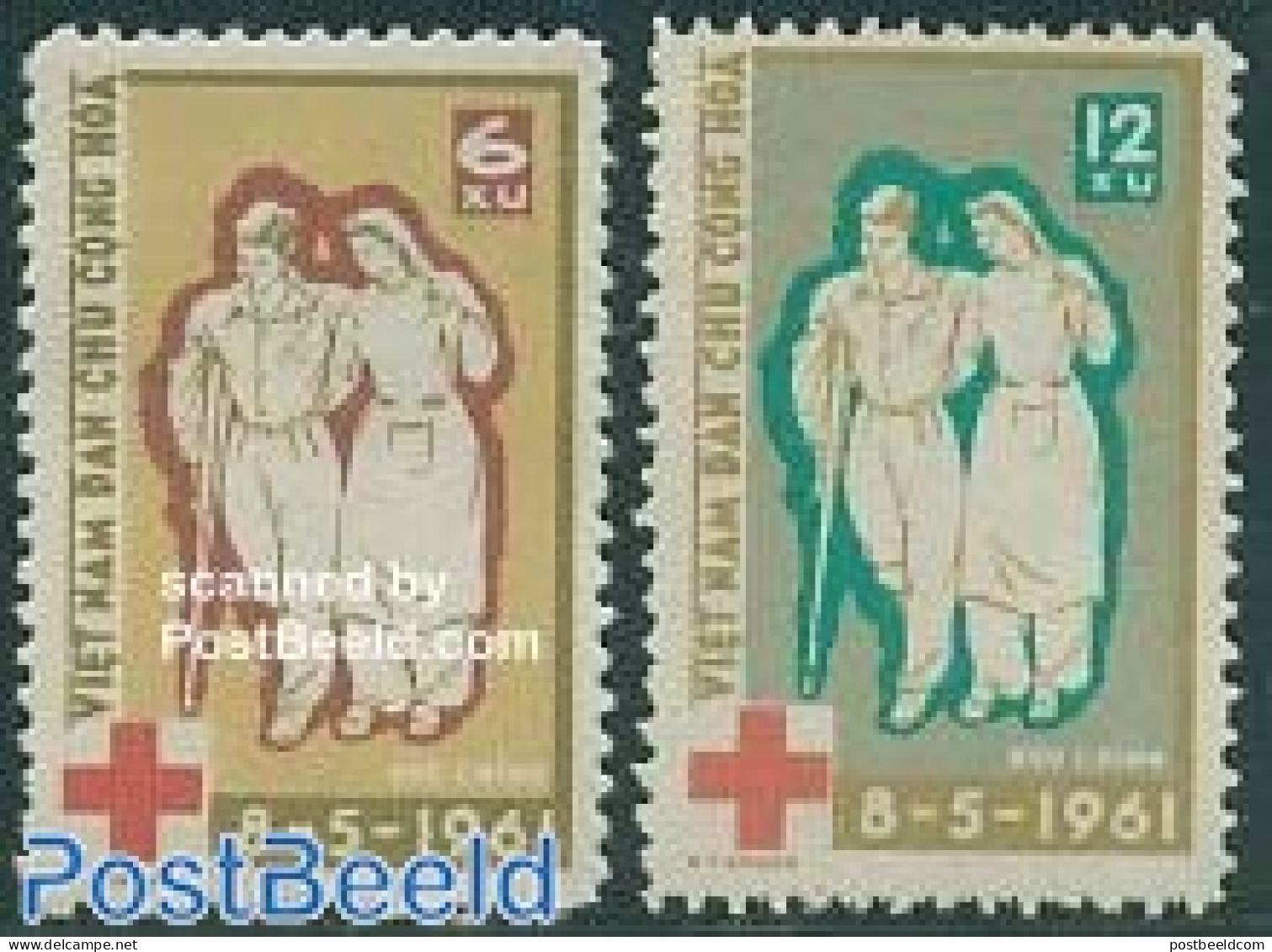 Vietnam 1961 Red Cross 2v, Mint NH, Health - Red Cross - Red Cross