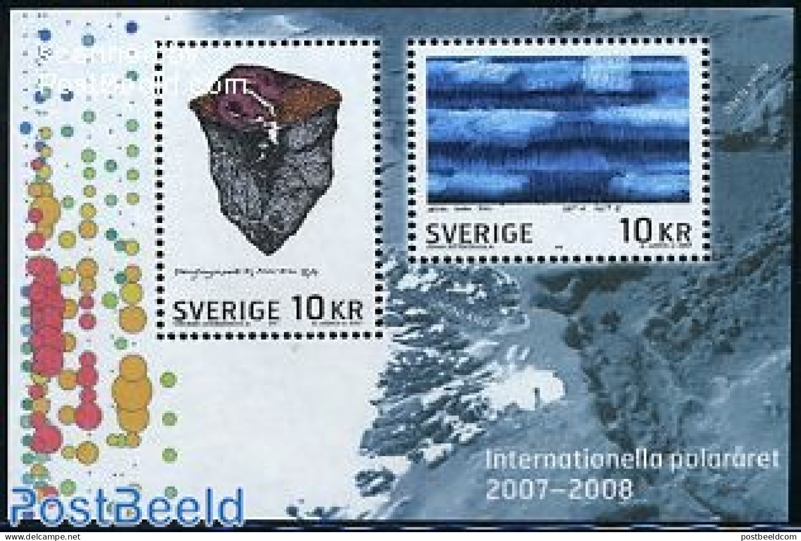 Sweden 2007 Int. Polar Year S/s, Mint NH, History - Science - Geology - The Arctic & Antarctica - Neufs