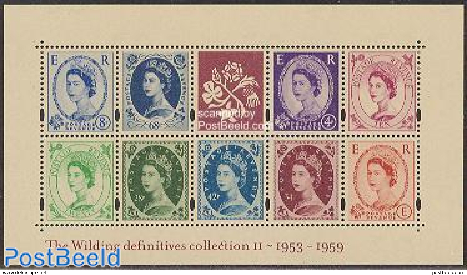 Great Britain 2003 Wilding Definitives 9v M/s, Mint NH, Stamps On Stamps - Neufs