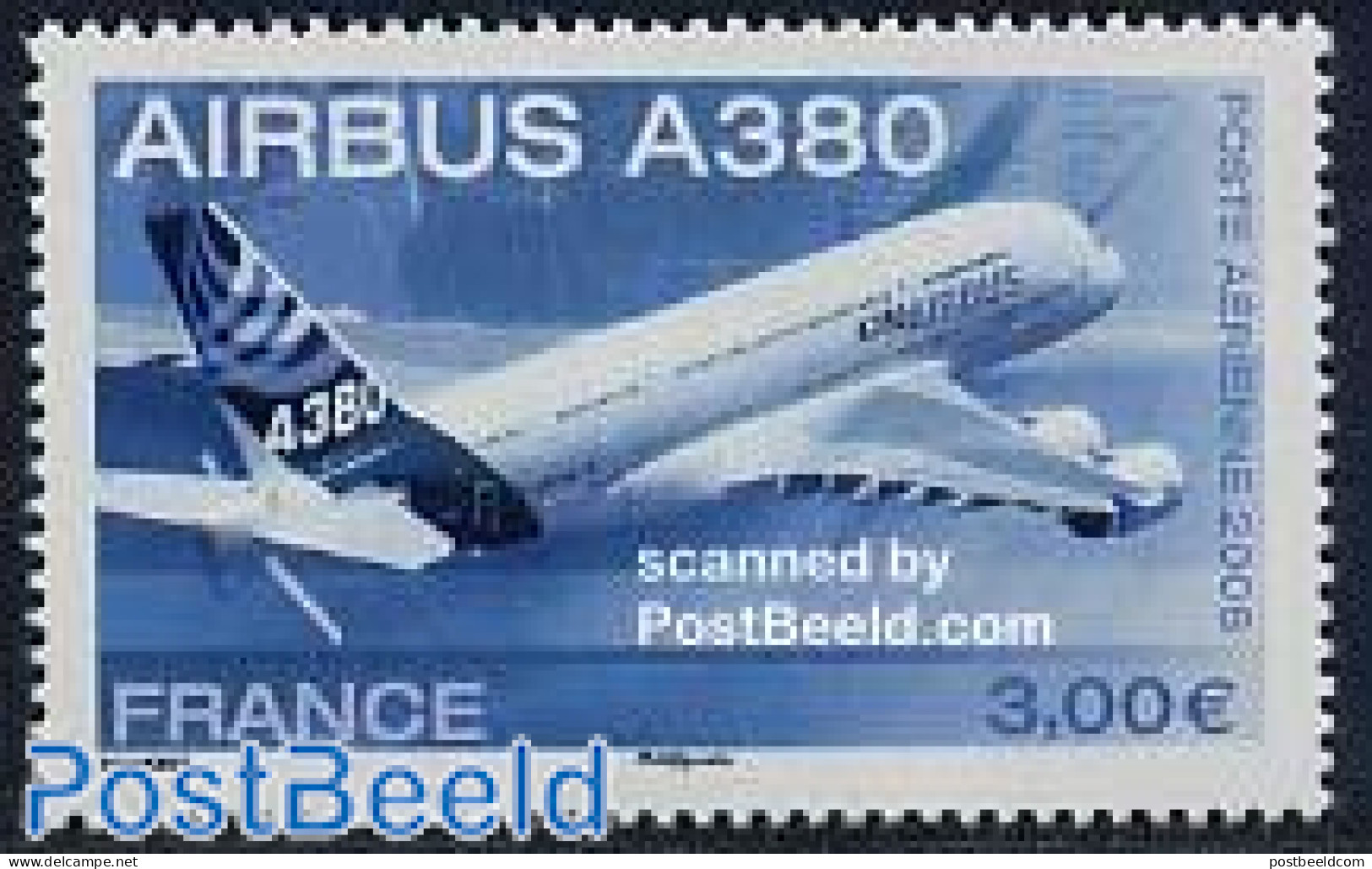 France 2006 Airbus A380 1v, Mint NH, Transport - Aircraft & Aviation - Ongebruikt