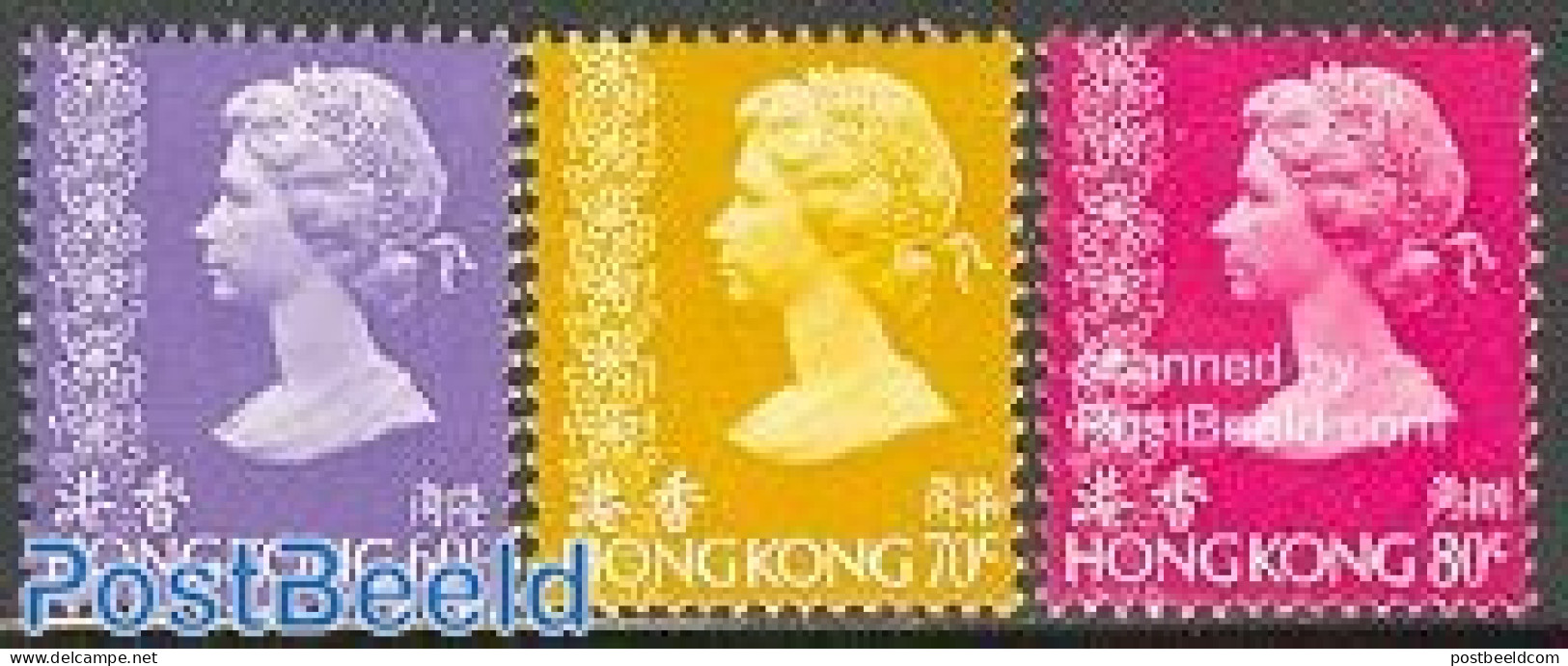 Hong Kong 1977 Definitives 3v, Mint NH - Unused Stamps