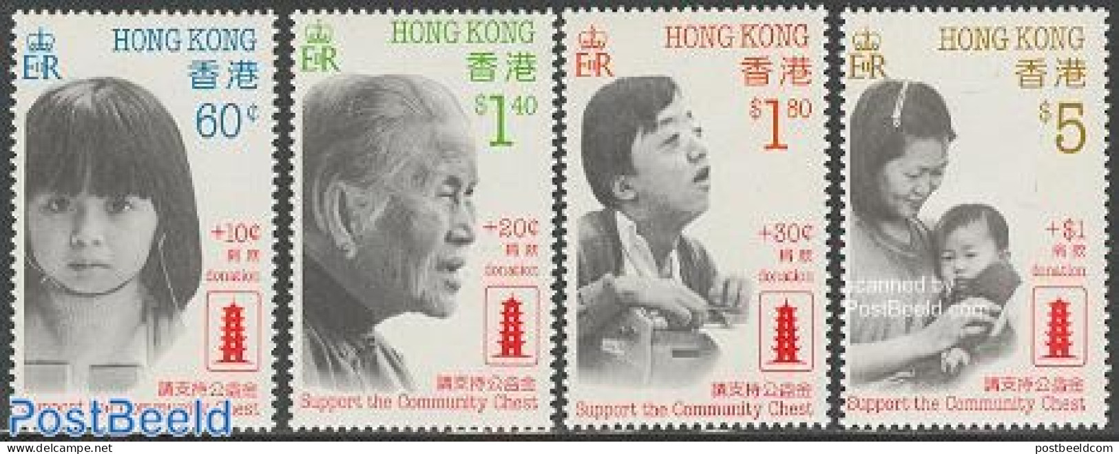 Hong Kong 1988 Welfare Associations 4v, Mint NH - Ungebraucht