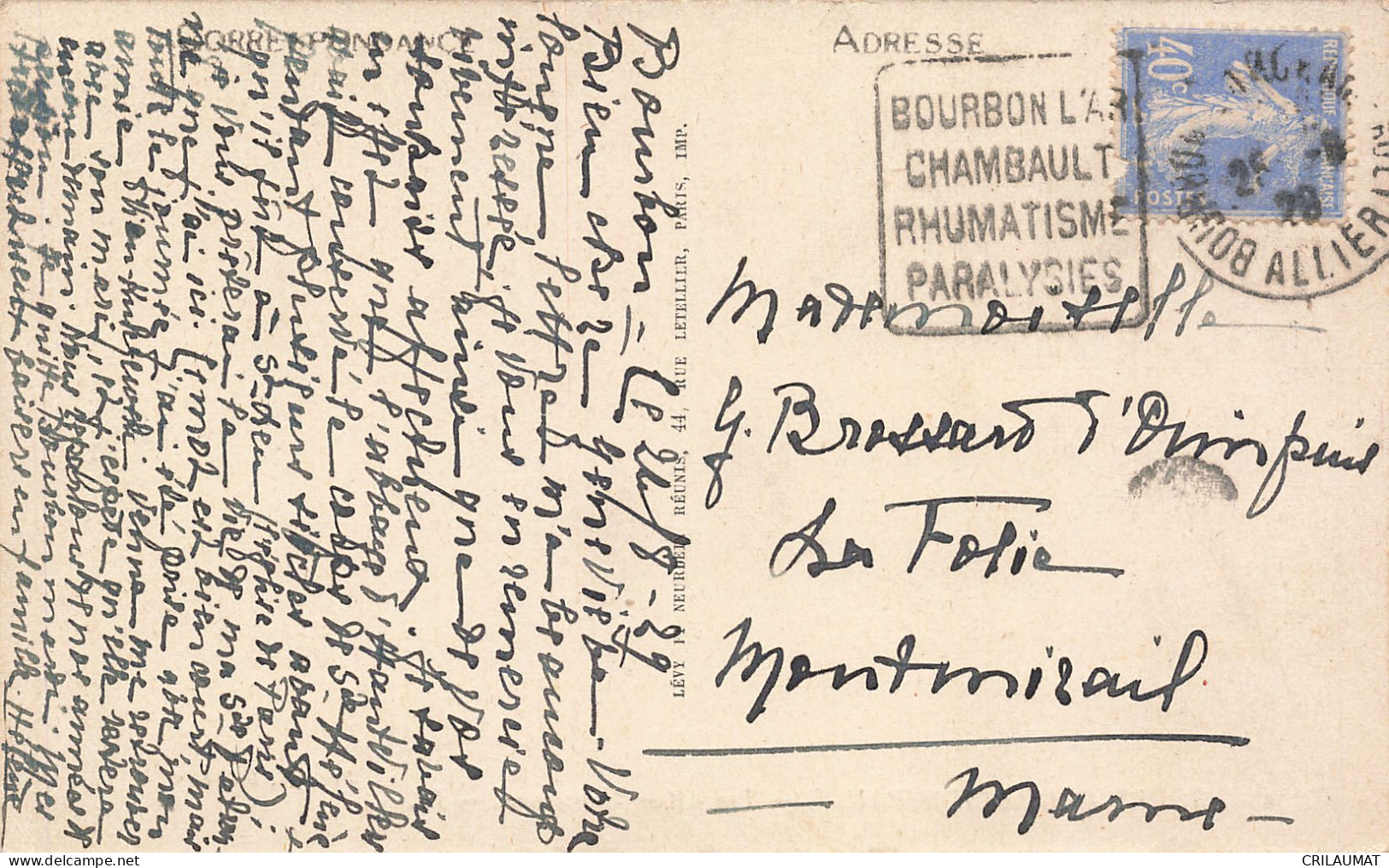 03-BOURBON L ARCHAMBAULT-N°T5314-B/0009 - Bourbon L'Archambault