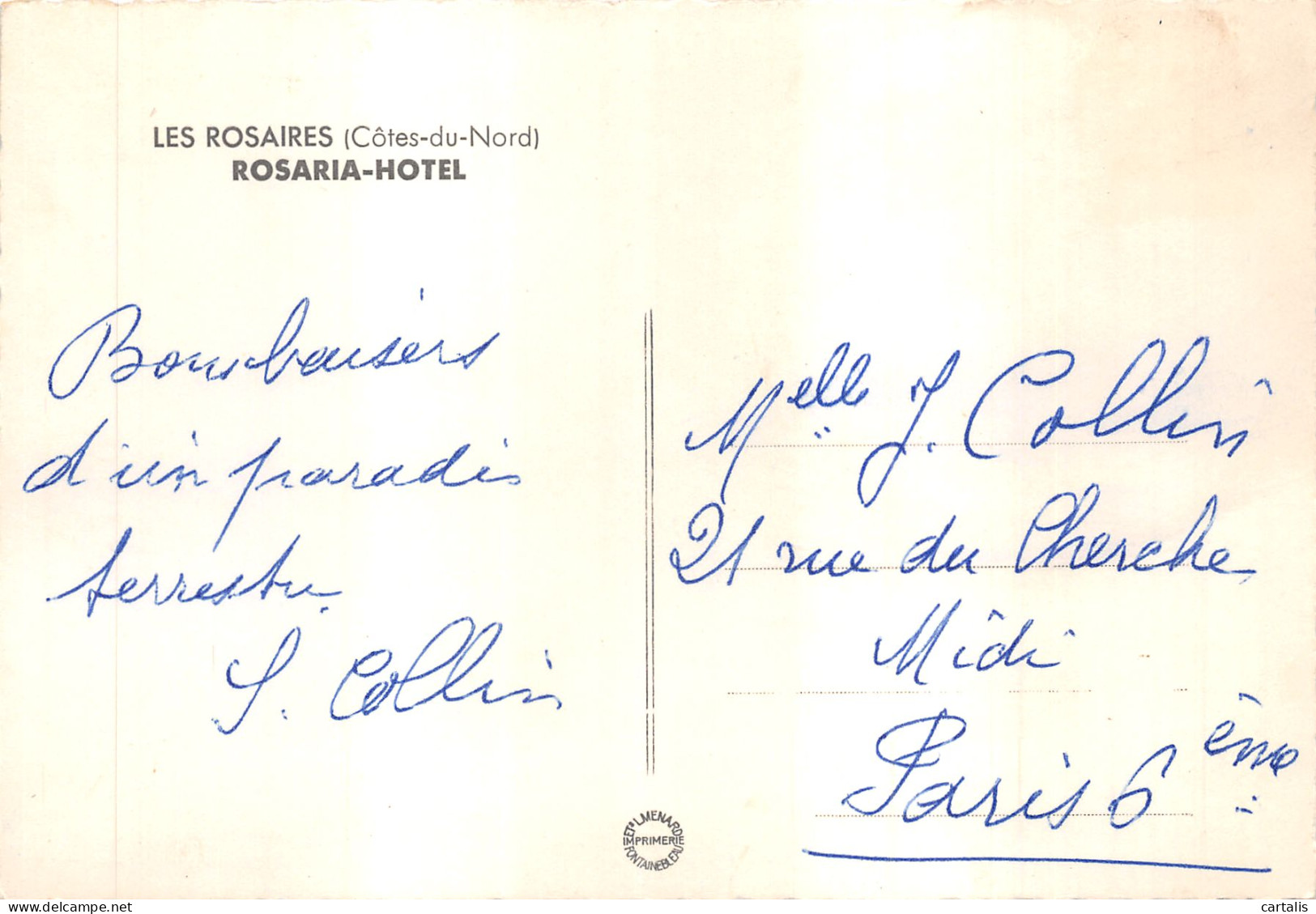 22-LES ROSAIRES-ROSARIA HOTEL-N 598-B/0203 - Other & Unclassified