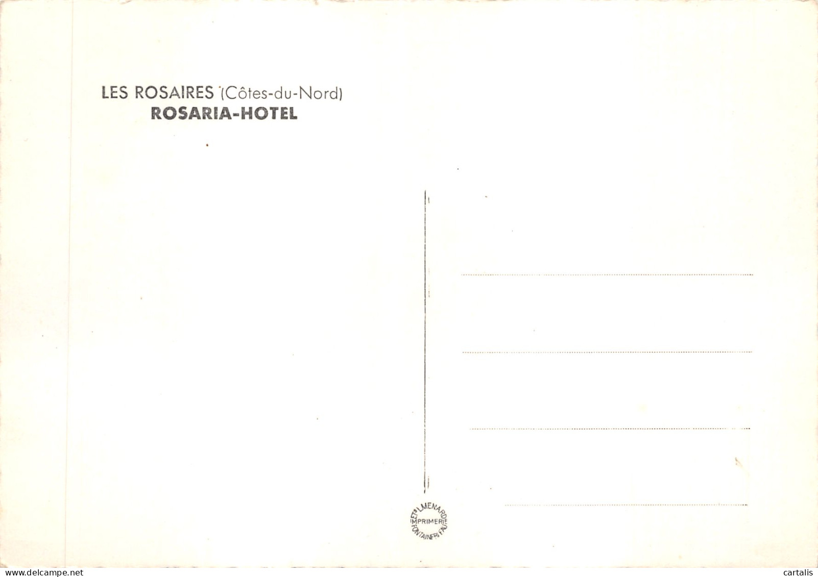 22-LES ROSAIRES-ROSARIA HOTEL-N 598-B/0205 - Autres & Non Classés
