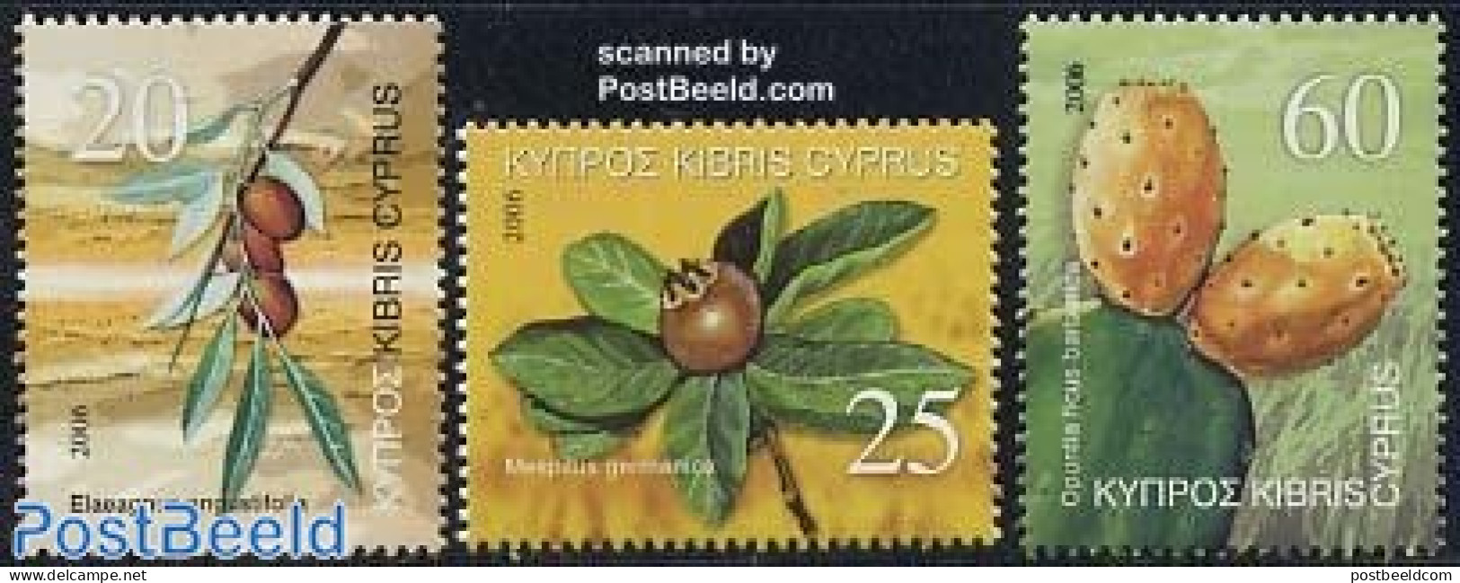 Cyprus 2006 Fruits 3v, Mint NH, Nature - Fruit - Unused Stamps