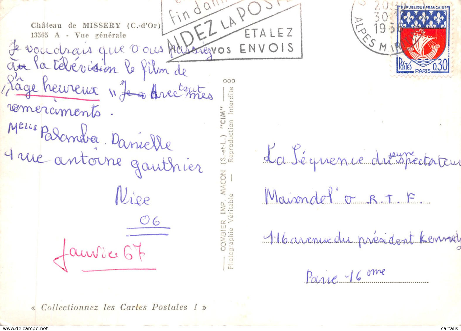 21-MISSERY-LE CHÂTEAU-N 598-A/0259 - Other & Unclassified