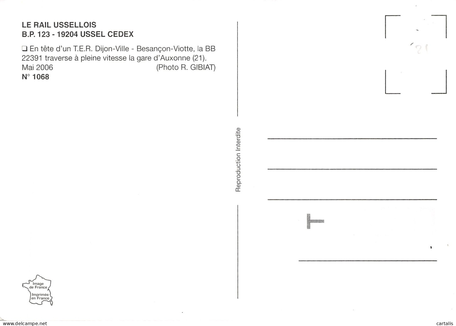 21-AUXONNE-GARE-TRAIN-N 598-A/0235 - Other & Unclassified