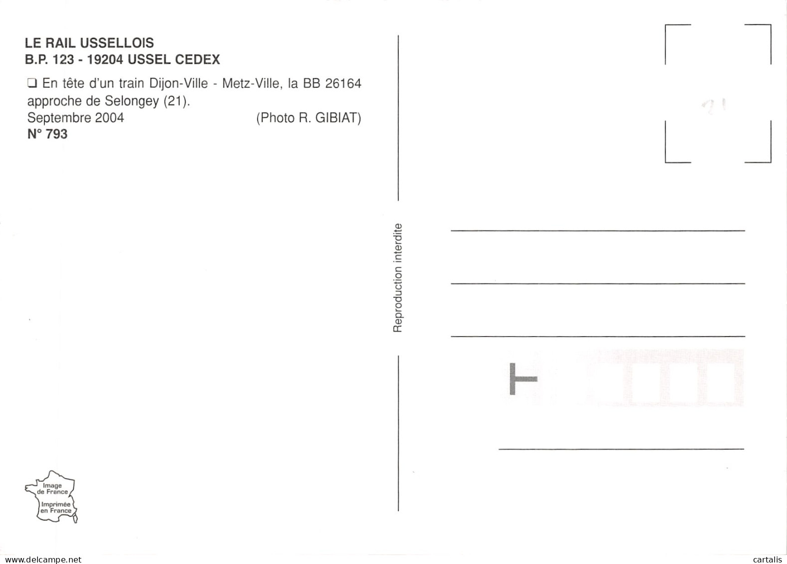 21-SELONGEY-AUTORAIL-N 598-A/0217 - Other & Unclassified