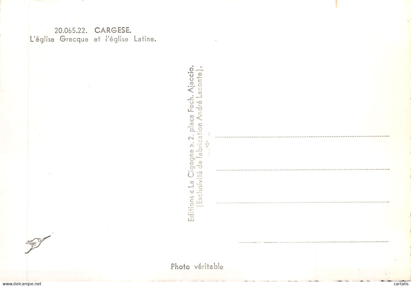 20-CARGESE-N 598-A/0091 - Other & Unclassified