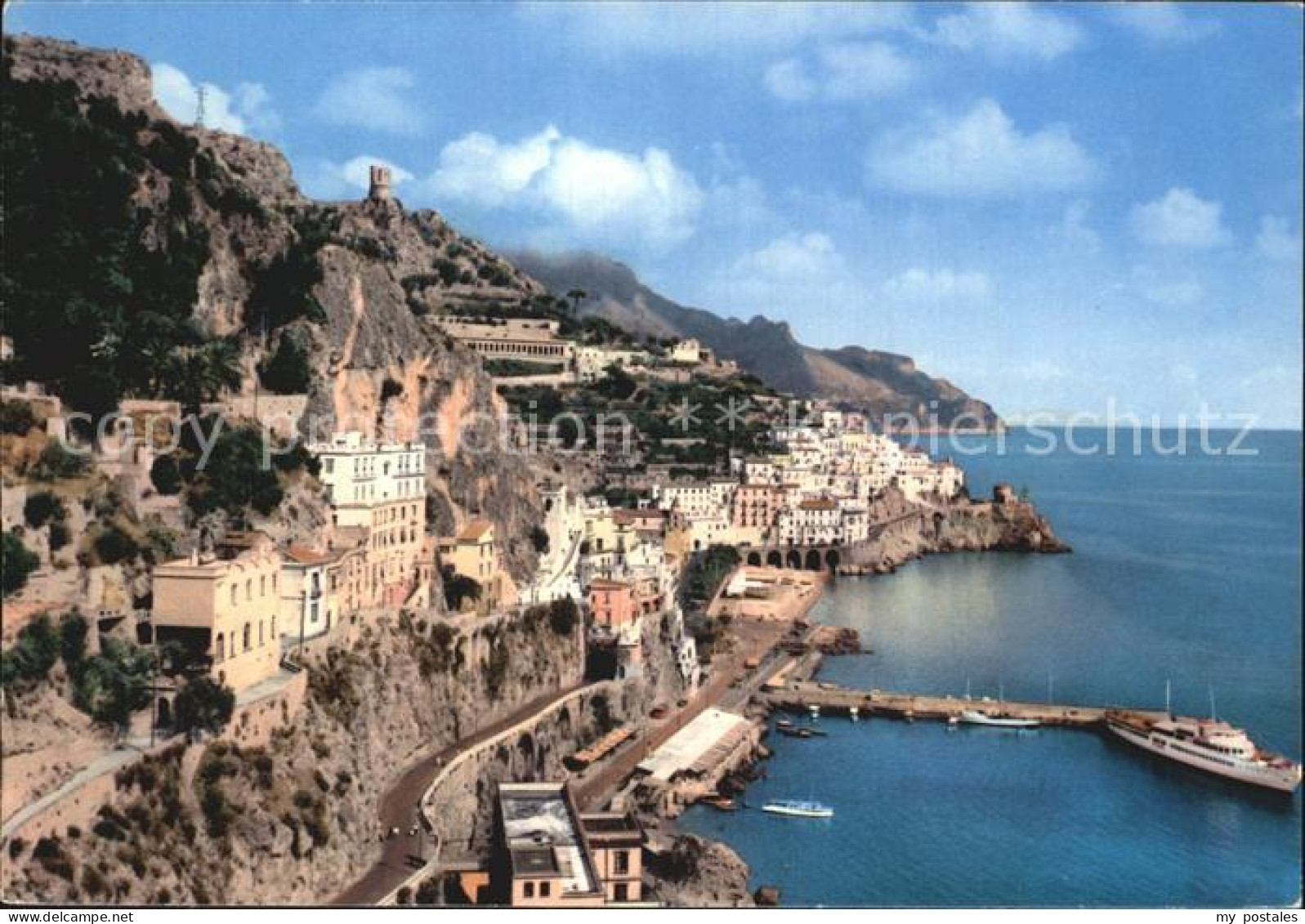 72515848 Amalfi Hafen Panorama Amalfi - Autres & Non Classés