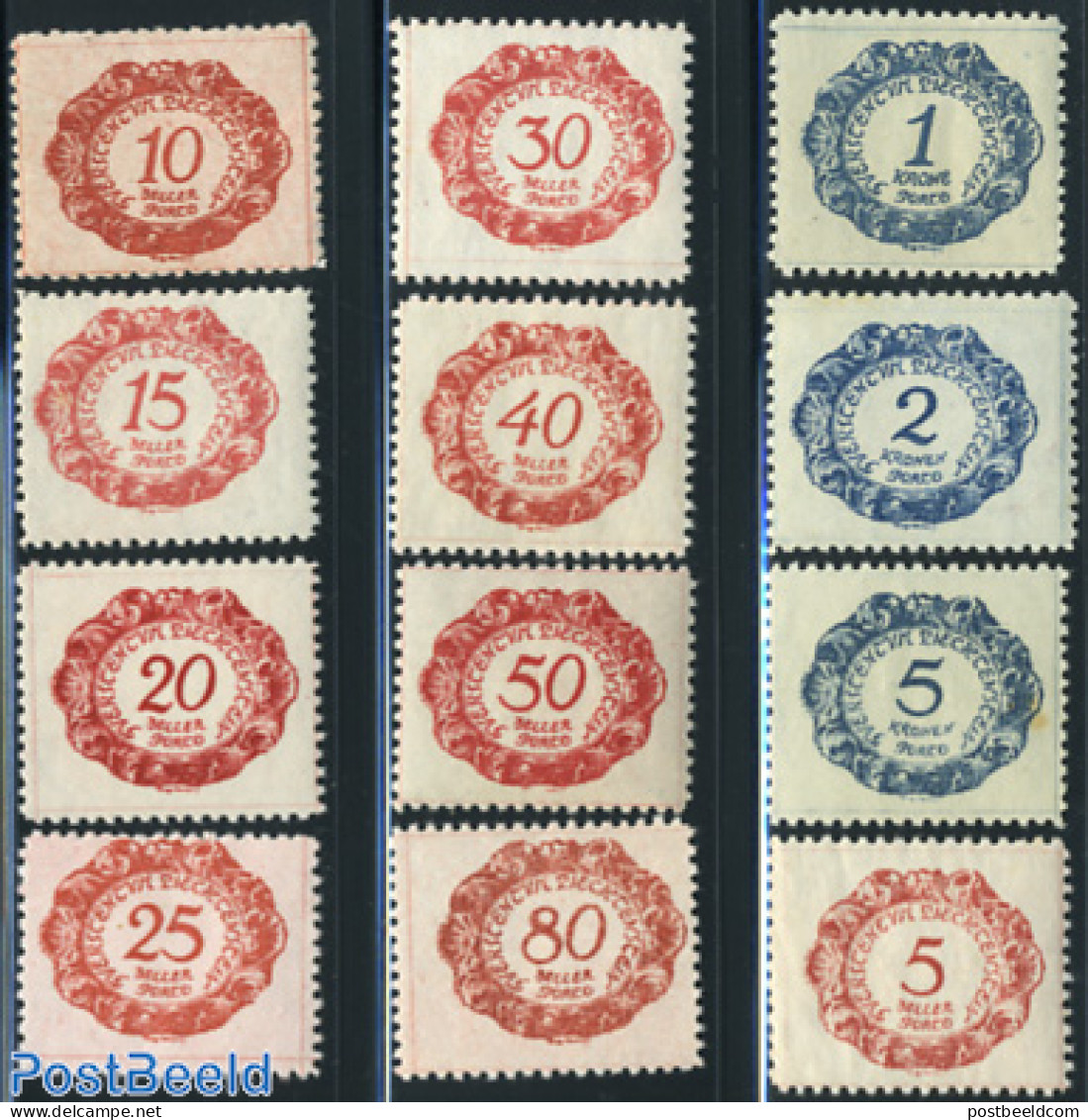 Liechtenstein 1920 Postage Due 12v, Mint NH - Autres & Non Classés