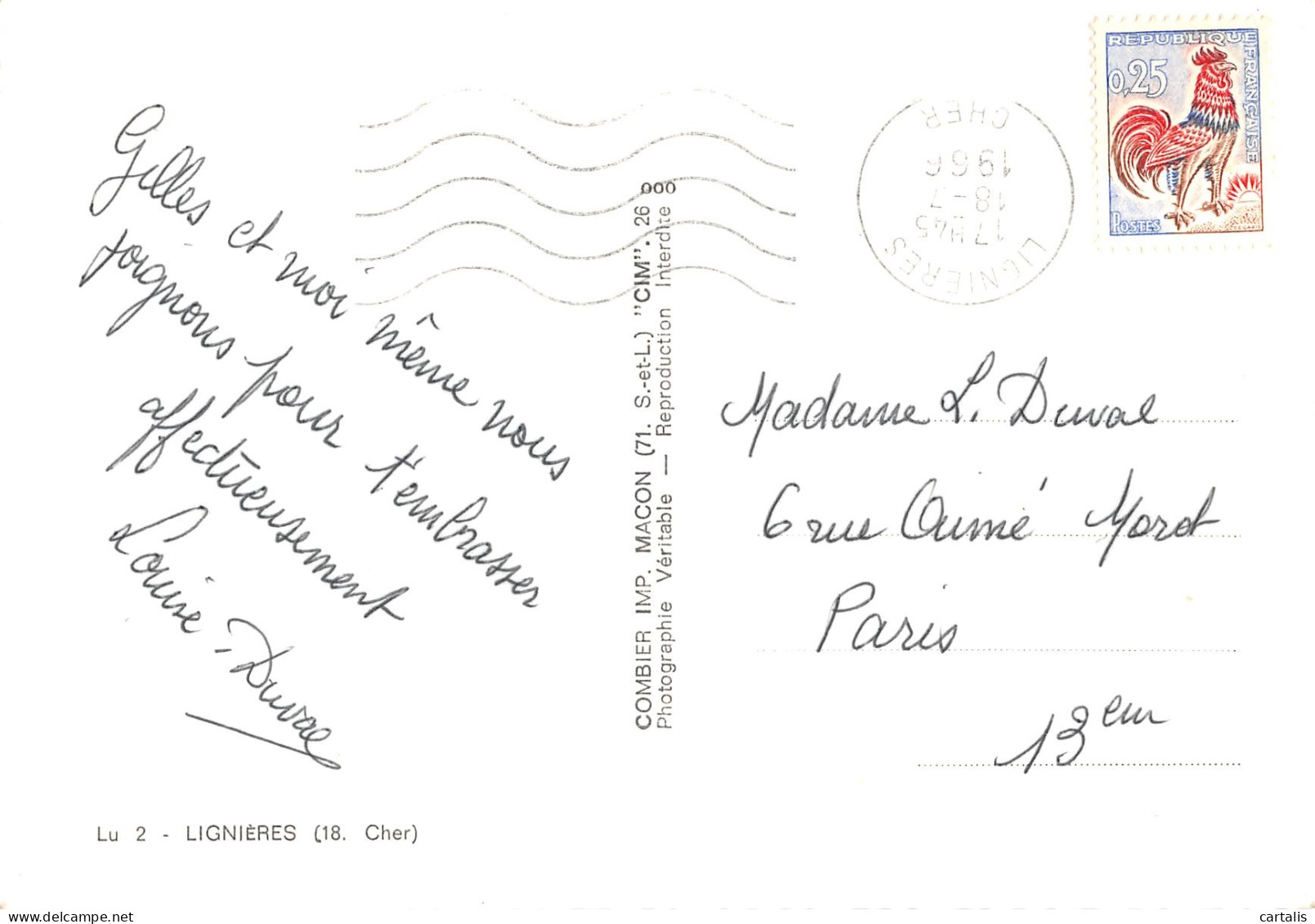 18-LIGNIERES-N 597-D/0155 - Other & Unclassified