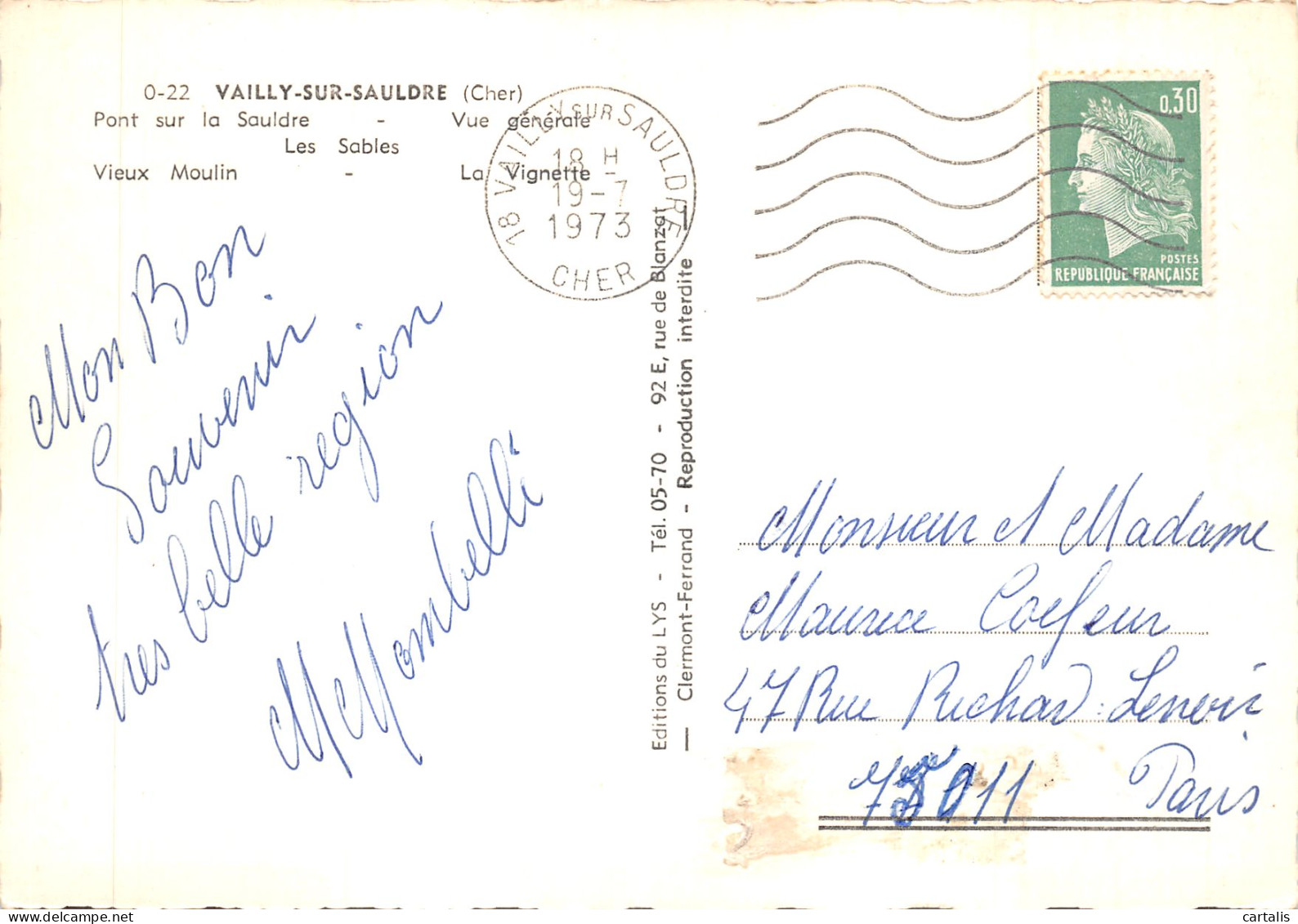 18-VAILLY SUR SAULDRE-N 597-D/0027 - Other & Unclassified