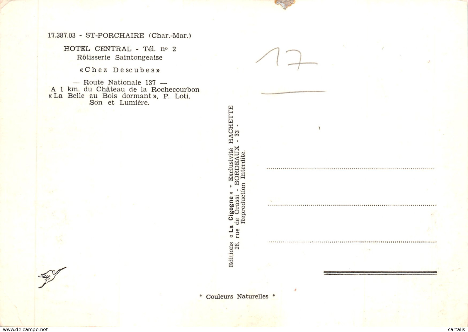 17-SAINT PORCHAIRE-N 597-D/0005 - Other & Unclassified