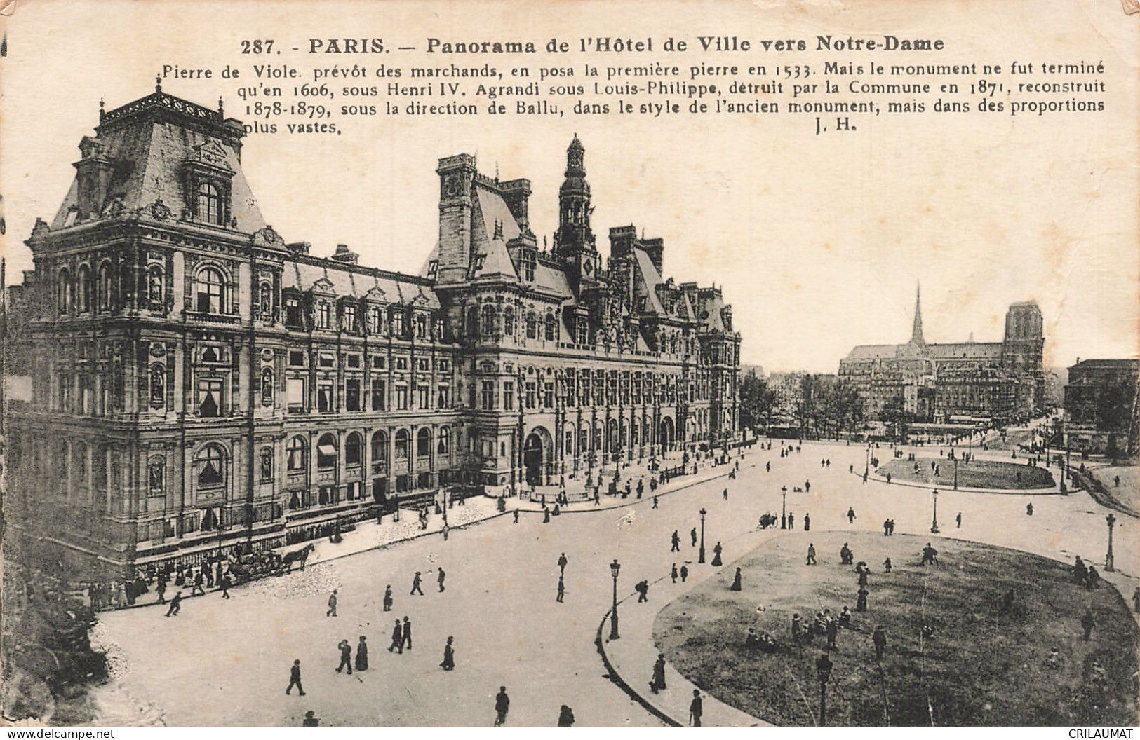 75-PARIS HOTEL DE VILLE-N°T5314-E/0199 - Andere & Zonder Classificatie