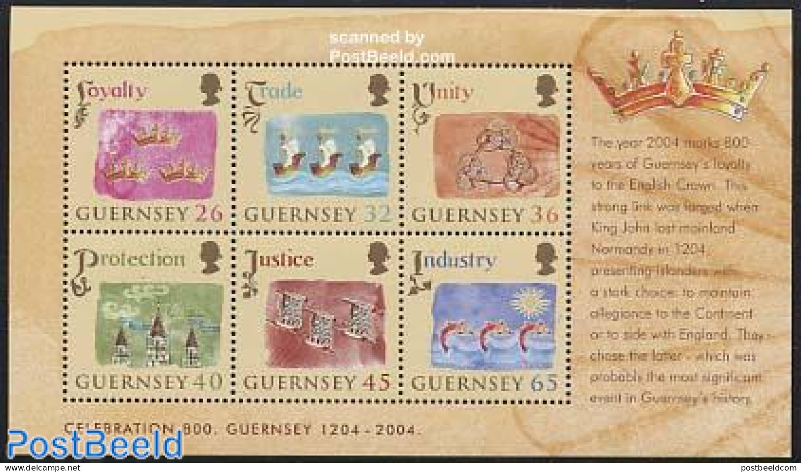 Guernsey 2004 Normandy To France S/s, Mint NH, History - Nature - Transport - History - Fish - Ships And Boats - Fishes