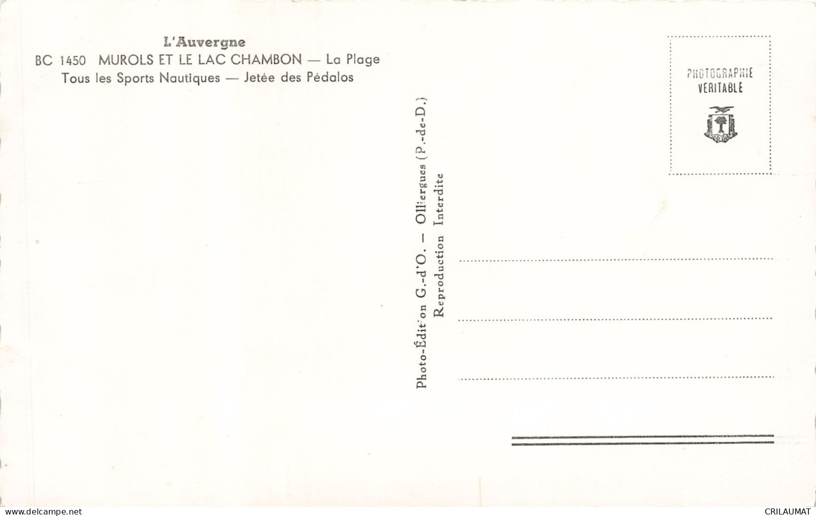 63-LAC CHAMBON-N°T5314-D/0349 - Other & Unclassified