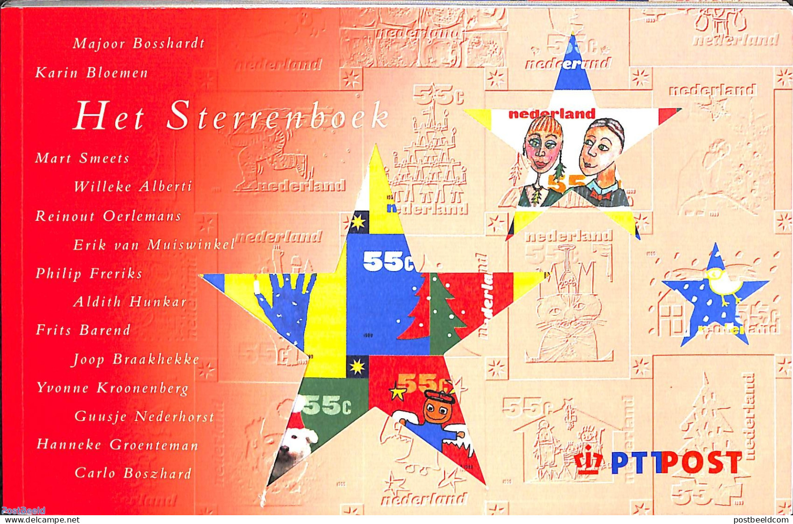 Netherlands 1999 Christmas Prestige Booklet, Het Sterrenboek, Mint NH, Religion - Christmas - Stamp Booklets - Neufs
