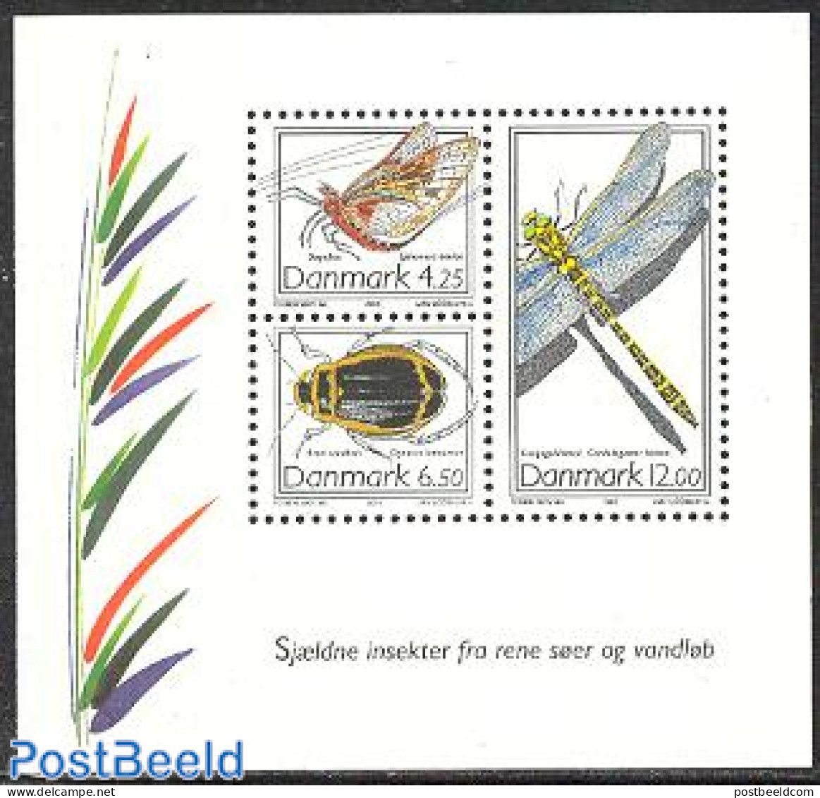 Denmark 2003 Insects S/s, Mint NH, Nature - Butterflies - Insects - Unused Stamps