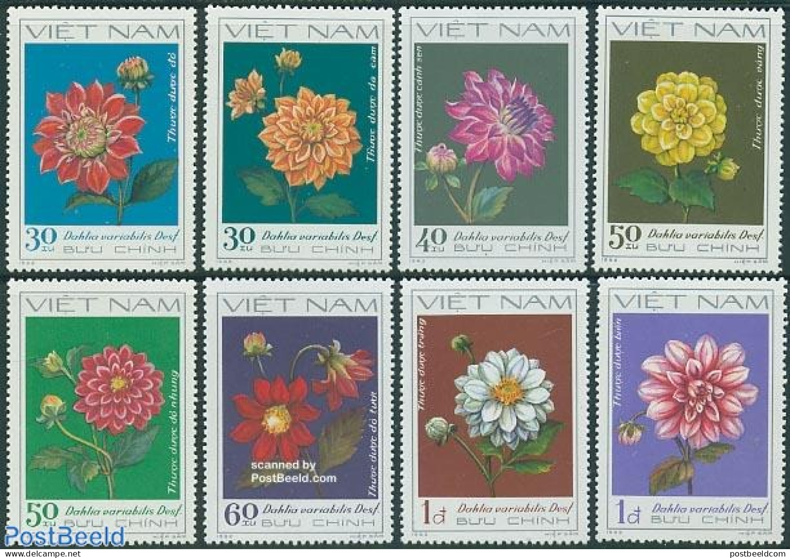 Vietnam 1982 Dahlia, Mint NH, Nature - Flowers & Plants - Other & Unclassified