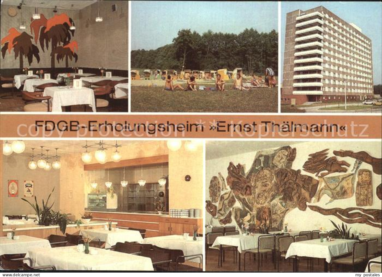 72515785 Rheinsberg Erholungsheim Ernst Thaelmann Bar Strand Aussenansicht Cafe - Zechlinerhütte