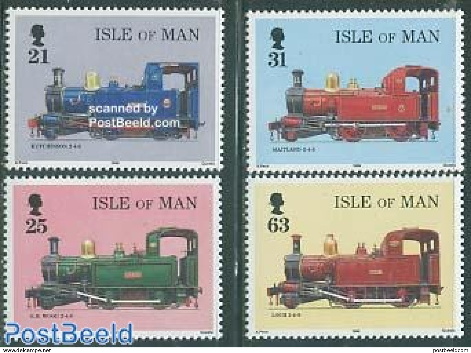 Isle Of Man 1998 125 Years Railways 4v, Mint NH, Transport - Railways - Trains