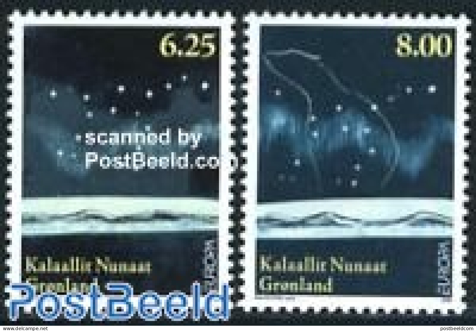 Greenland 2009 Europa, Astronomy 2v, Mint NH, History - Nature - Science - Europa (cept) - Bears - Astronomy - Unused Stamps