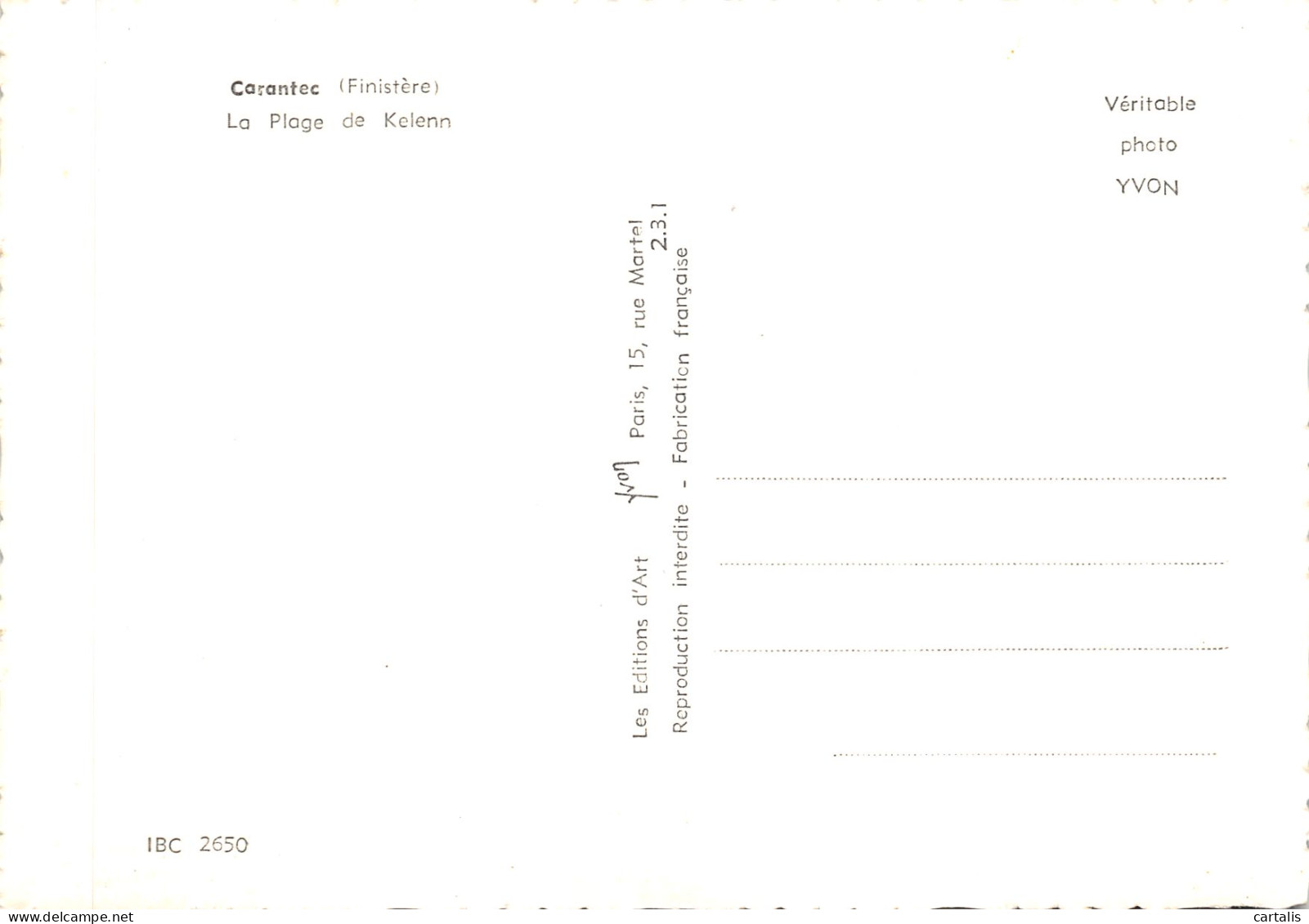 29-CARANTEC-N 599-A/0071 - Carantec