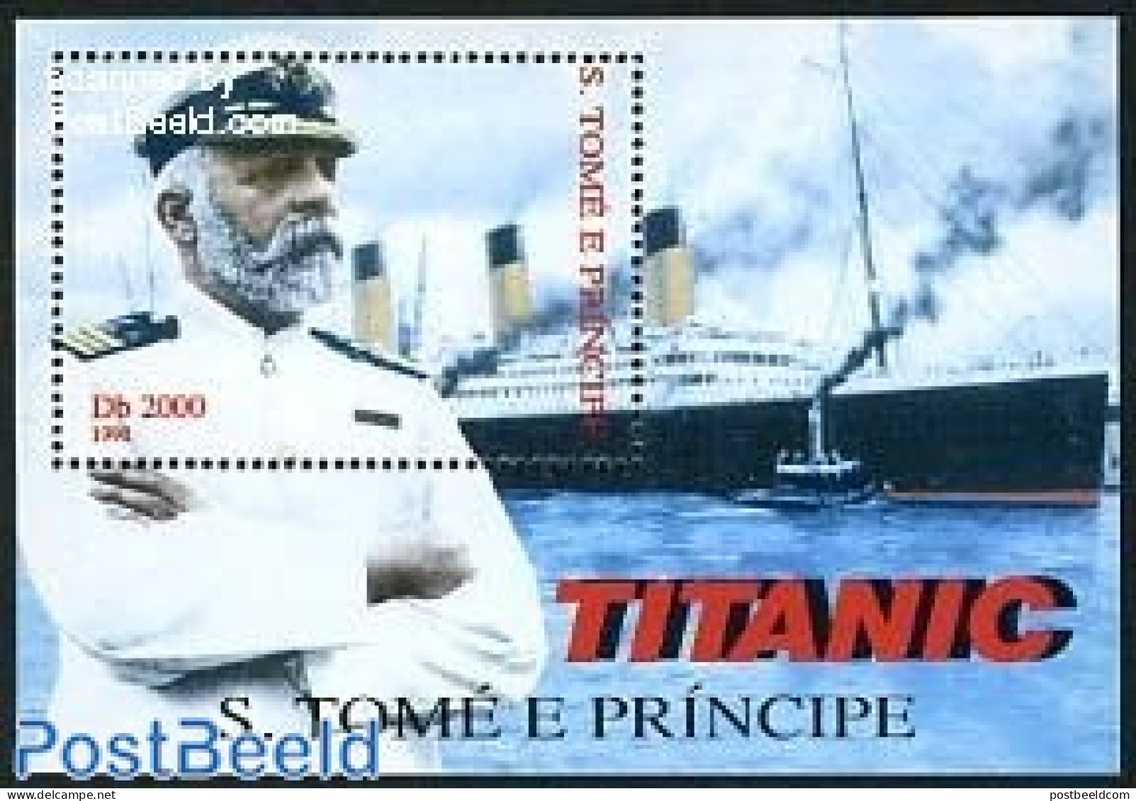 Sao Tome/Principe 1998 Titanic S/s, Mint NH, Transport - Ships And Boats - Titanic - Bateaux