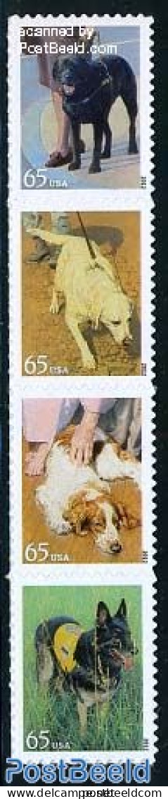 United States Of America 2012 Working Dogs 4v S-a, Mint NH, Nature - Dogs - Neufs
