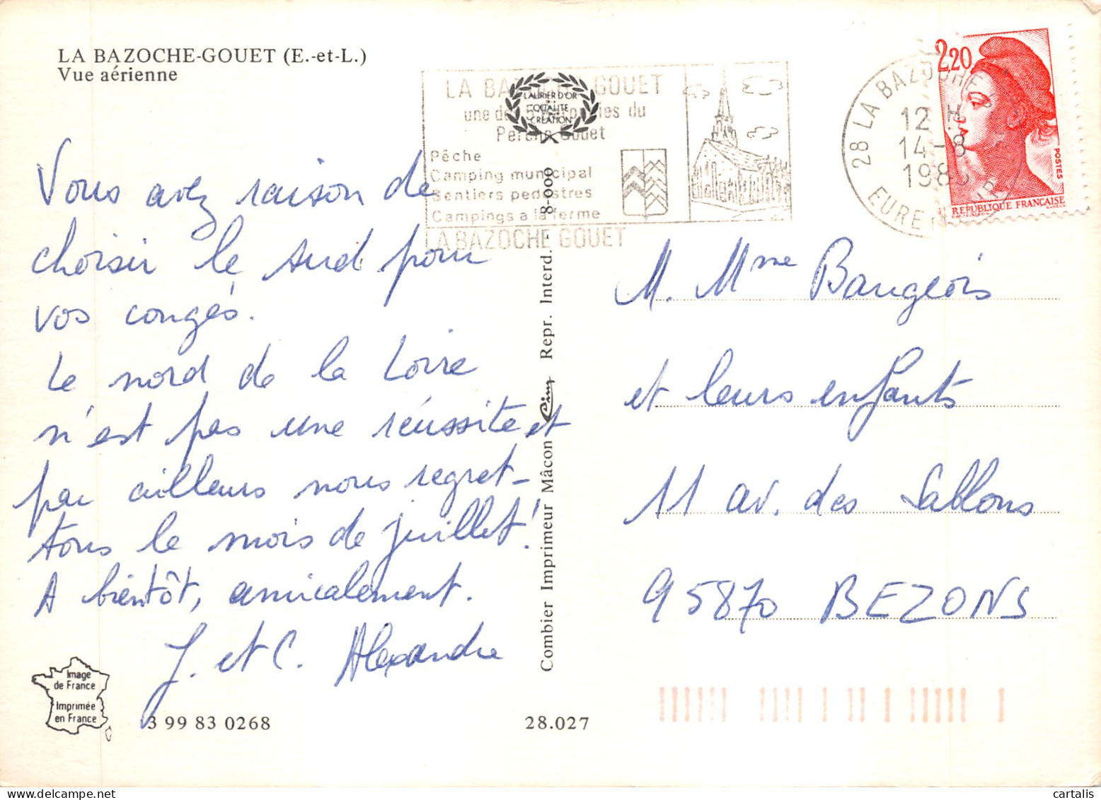 28-LA BAZOCHE GOUET-N 598-D/0291 - Other & Unclassified