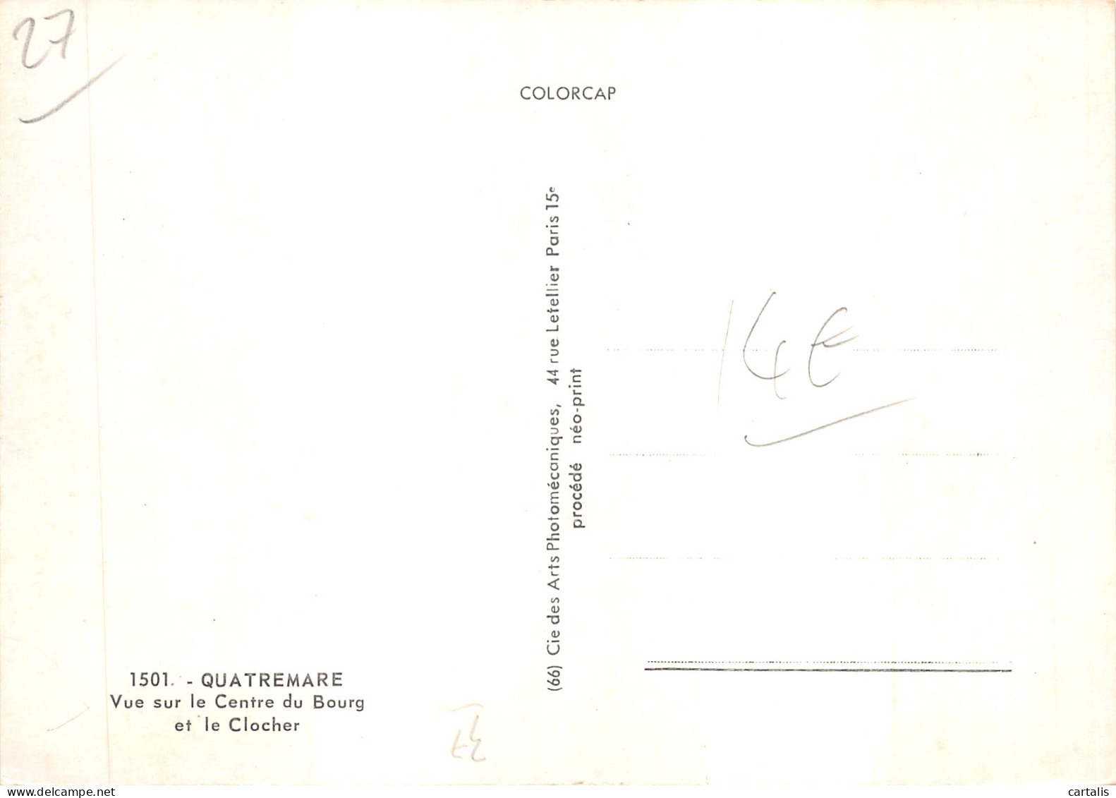 27-QUATREMARE-N 598-D/0129 - Altri & Non Classificati