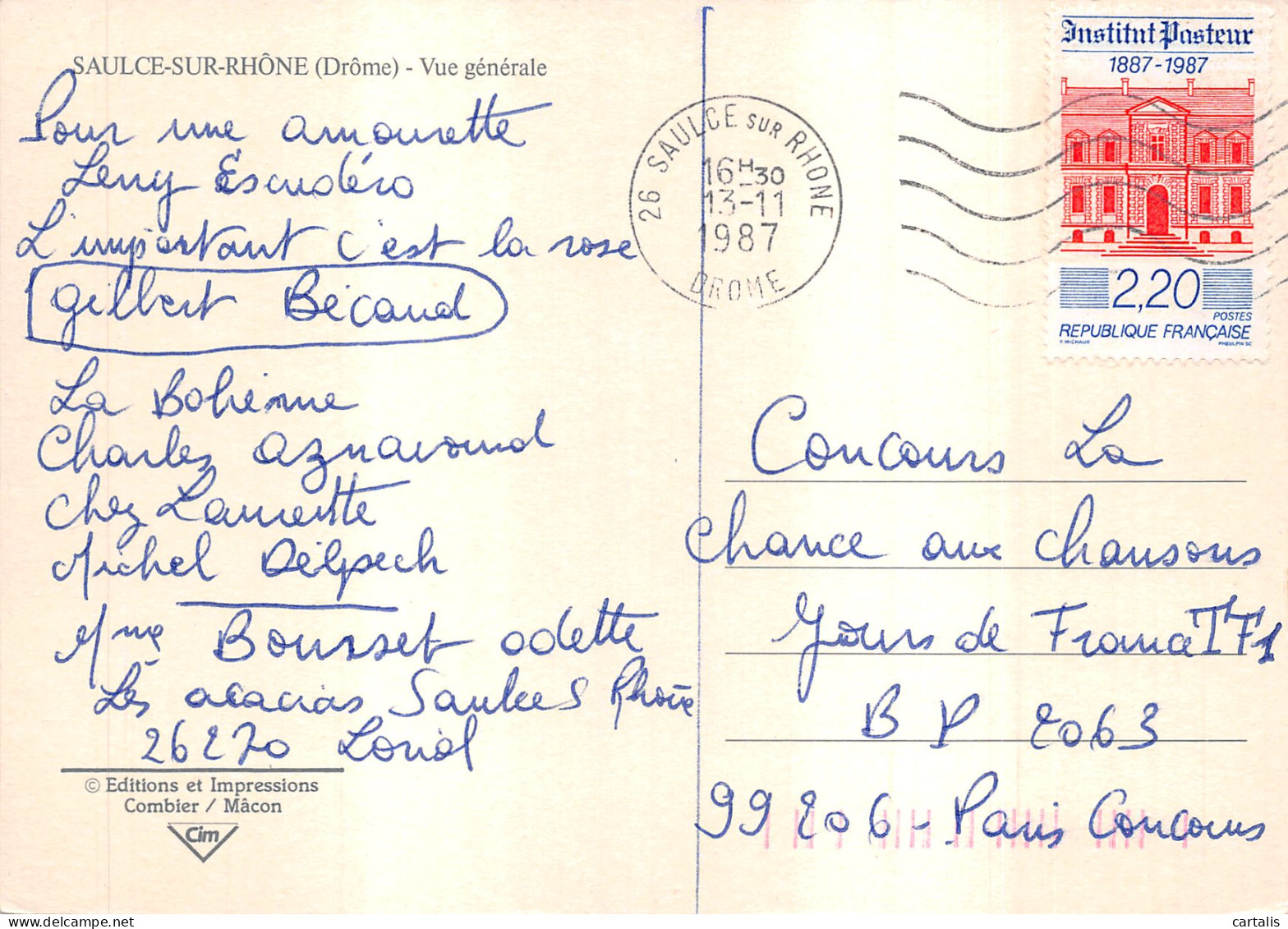 26-SAULCE SUR RHONE-N 598-D/0025 - Other & Unclassified