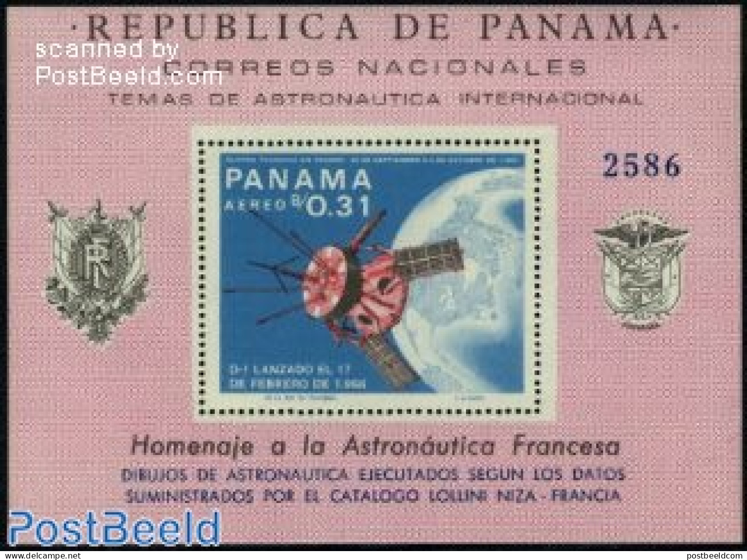 Panama 1966 Jules Verne S/s, Mint NH, Transport - Space Exploration - Art - Authors - Jules Verne - Science Fiction - Ecrivains