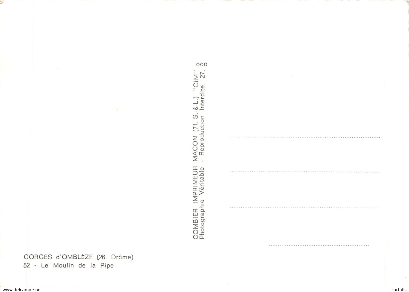 26-GORGES D OMBLEZE-N 598-C/0325 - Other & Unclassified