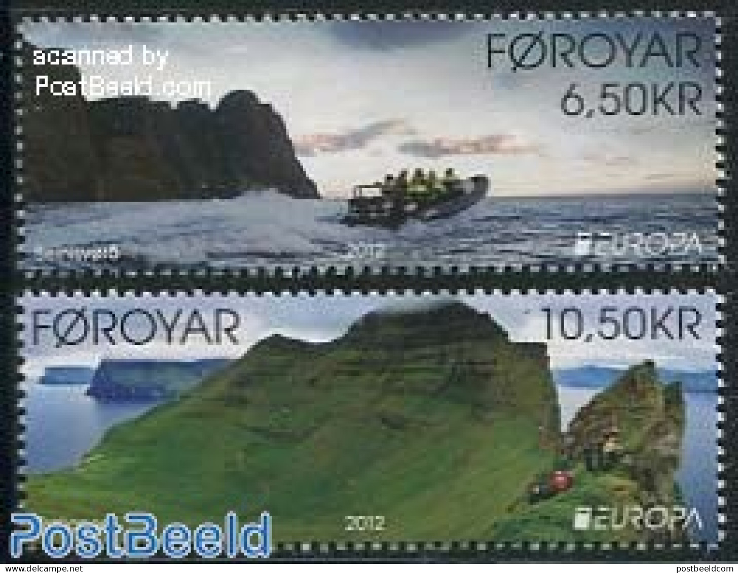 Faroe Islands 2012 Europe, Visit Foroyar 2v, Mint NH, History - Transport - Various - Europa (cept) - Ships And Boats .. - Bateaux