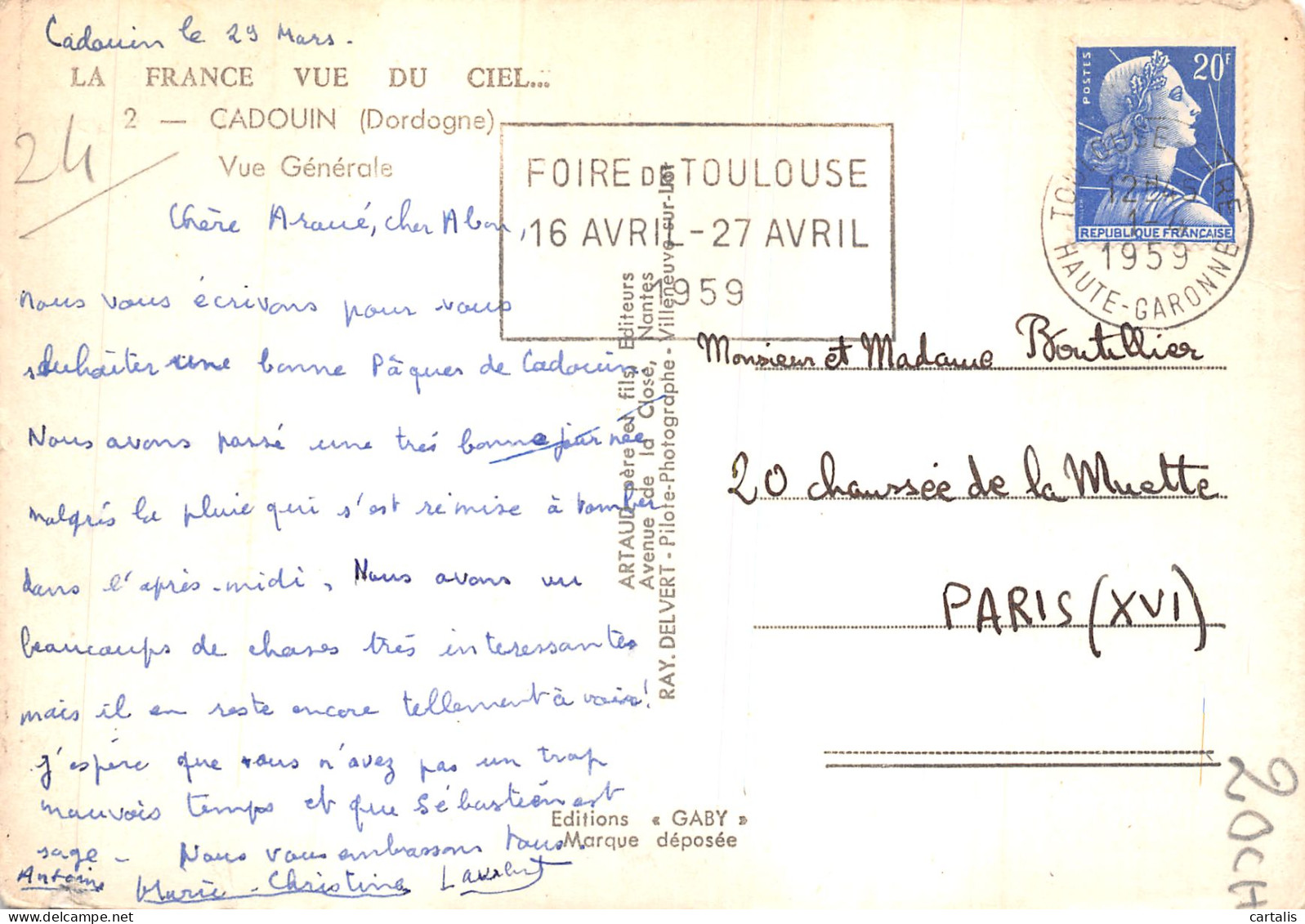 24-CADOUIN-N 598-C/0175 - Other & Unclassified