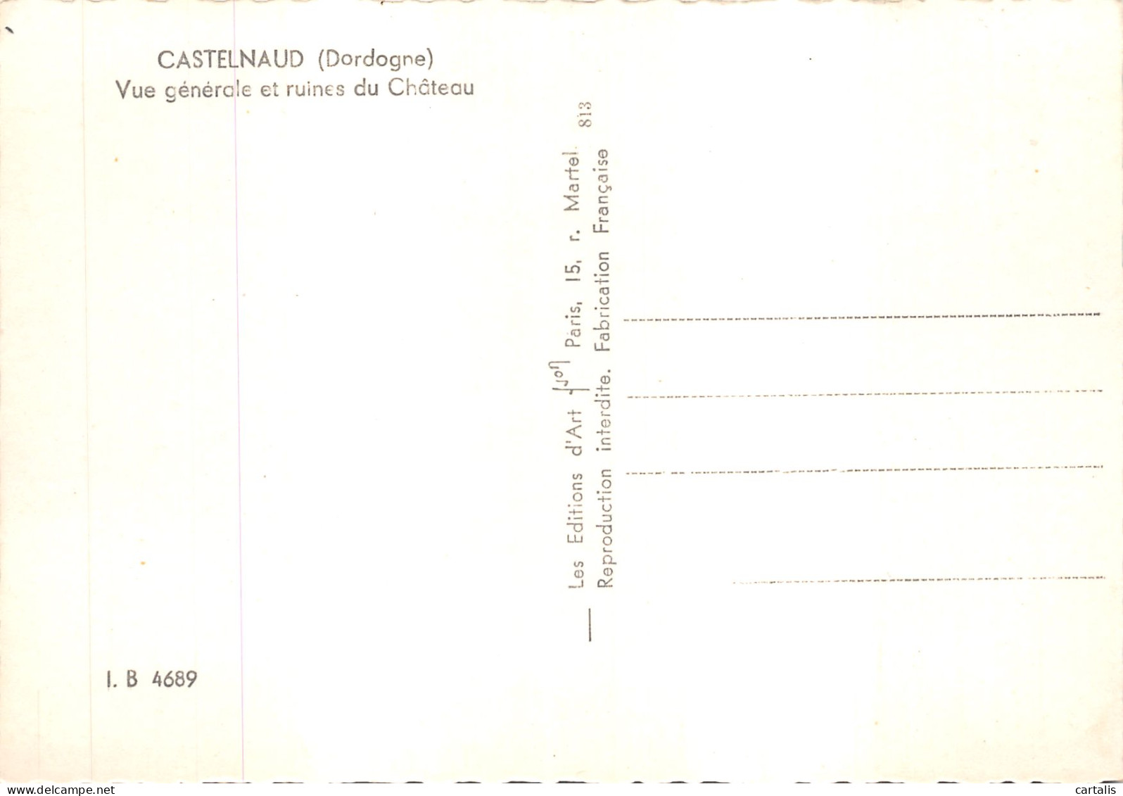 24-CASTELNAUD-N 598-C/0117 - Autres & Non Classés