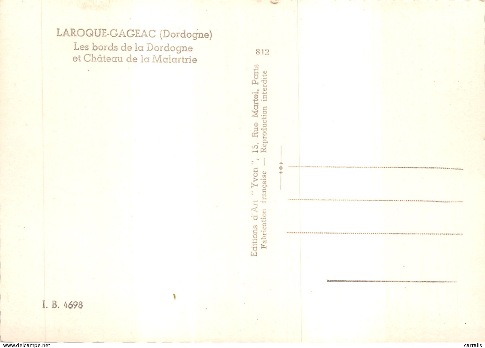 24-LA ROQUE GAGEAC-N 598-C/0105 - Other & Unclassified