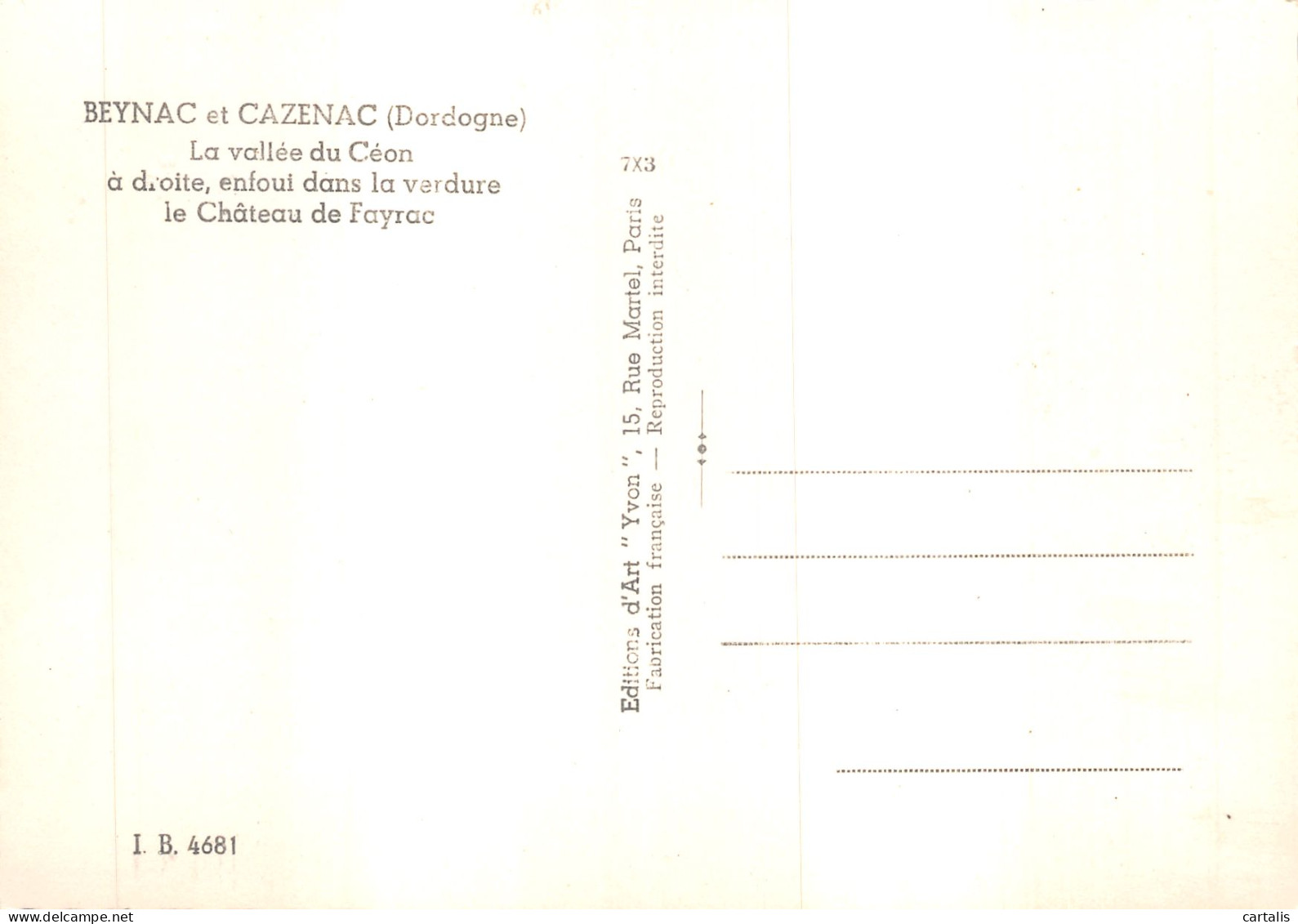 24-BEYNAC ET CAZENAC-N 598-C/0103 - Autres & Non Classés