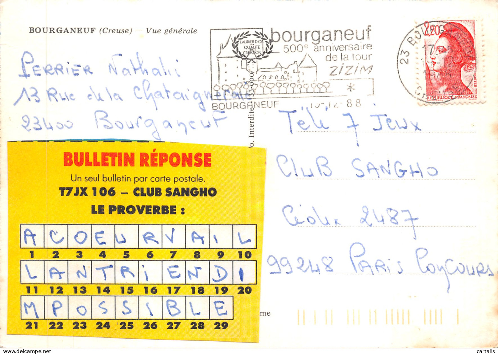 23-BOURGANEUF-N 598-C/0029 - Bourganeuf
